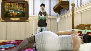 Japanese Son Fucks Japanese Mom After After Sharing The Same Bed